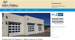 Desktop Screenshot of palmvalleygaragedoors.com